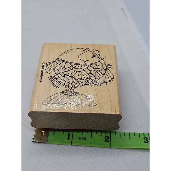 Vtg 2003 RAINBOW FISH SCALES Lake Life Aquarium Pet STAMPIN UP! RUBBER STAMP - Picture 5 of 5